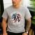 Boston Bull Terrier Women Boston Terrier Dog Mom Men's Casual T-Shirt Sport Grey