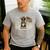 Boston Terrier 4th Of July US American Flag Dog Patriotic Men's Casual T-Shirt Sport Grey