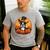 Boston Terrier Bostie Dog Breed Pet Halloween Pumpkins Men's Casual T-Shirt Sport Grey