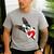 Boston Terrier Bostie Dog Kids Women Girls Men's Casual T-Shirt Sport Grey