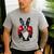 Boston Terrier Boxing Men's Casual T-Shirt Sport Grey