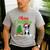 Boston Terrier Christmas Tree Lights Xmas Dog Lover Men's Casual T-Shirt Sport Grey