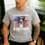 Boston Terrier Dad American Flag 4th Of July Dog Fathers Day Men's Casual T-Shirt Sport Grey