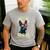 Boston Terrier Dad Boston Bull Bostie Dog Men's Casual T-Shirt Sport Grey