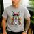 Boston Terrier Dia De Los Muertos Day Of The Dead Dog Skull For Men Women Kids Men's Casual T-Shirt Sport Grey