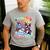 Boston Terrier Dog Christmas Snowman Winter Snow Men's Casual T-Shirt Sport Grey