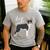 Boston Terrier Dog Mom Woman Women Men's Casual T-Shirt Sport Grey