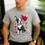 Boston Terrier Dog Valentine's Day Dog Owner Men's Casual T-Shirt Sport Grey