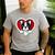 Boston Terrier Heart Cute Puppy Lover Or Dog Owner Men's Casual T-Shirt Sport Grey