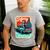 Boston Terrier Merry Christmas Tree Truck Santa Dog X-Mas Men's Casual T-Shirt Sport Grey
