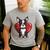 Boston Terrier Mom Dad Bostie Dog Lover Valentines Day Men's Casual T-Shirt Sport Grey