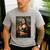 Boston Terrier Mona Lisa Painting Art Dog Mom Dad For Men Women Kids Men's Casual T-Shirt Sport Grey