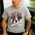 Boston Terrier Pirate T Shirt Jolly Roger Crossbones Skull Men's Casual T-Shirt Sport Grey