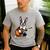 Boston Terrier Playing Guitar Boston Terrier Men's Casual T-Shirt Sport Grey