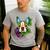 Boston Terrier In Red Day Of The Dead Sugar Skull Dog Men's Casual T-Shirt Sport Grey