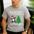 Boston Terrier Santa Hat Dabbing Around The Christmas Tree Men's Casual T-Shirt Sport Grey