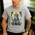 Boston Terrier Tarot Card Dog Men's Casual T-Shirt Sport Grey