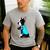 Boston Terrier Tattoos I Love Mom Men's Casual T-Shirt Sport Grey