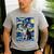 Boston Terrier Van Gogh Starry Night Men's Casual T-Shirt Sport Grey