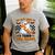 You Can't Scare Me I Teach 6th Grade Retro Teacher Halloween Men's Casual T-Shirt Sport Grey