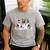 Christmas Boston Terrier Santa Dog Lover Men's Casual T-Shirt Sport Grey