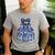Coquette Bow Book Tree Merry Christmas Xmas Teacher Holiday Men's Casual T-Shirt Sport Grey