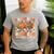 Crunching Numbers Just Like Leaves Pumpkin Fall Teacher Men's Casual T-Shirt Sport Grey