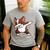 Dabbing Red Boston Terrier Dab Dance Dog Men Women Kids Men's Casual T-Shirt Sport Grey
