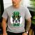 Green Boston Terrier Shamrock St Patricks Day Boston Terrier Men's Casual T-Shirt Sport Grey