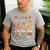 Groovy Fall In Love With Learning Autumn Pumpkin Teacher Men's Casual T-Shirt Sport Grey