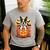Halloween Retro Boston Terrier Men's Casual T-Shirt Sport Grey
