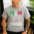 Italian Teacher Italy Italia Back To School First Day Men's Casual T-Shirt Sport Grey Italian Teacher Italy Italia Back To School First Day Men's Casual T-Shirt Sport Grey