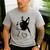 I Love My Boston Terrier Dog With Heart Men's Casual T-Shirt Sport Grey
