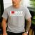 I Love Hot Teachers Men's Casual T-Shirt Sport Grey