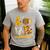 LOVE Kindergarten Pumpkin Teacher Student Halloween Costume Men's Casual T-Shirt Sport Grey