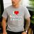 I Love Nuclear Energy School Teacher Men's Casual T-Shirt Sport Grey I Love Nuclear Energy School Teacher Men's Casual T-Shirt Sport Grey