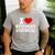 I Love Student Council Student Teacher Men's Casual T-Shirt Sport Grey