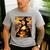 Mona Lisa Pumpkin Halloween Art Teacher Witchy Women Kids Men's Casual T-Shirt Sport Grey