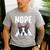 Nope Boston Terrier Puppy Dog Bostie Lover Men Women Girls Kids Men's Casual T-Shirt Sport Grey