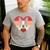 Retro Heart Boston Terrier Dog Vintage Valentine Men's Casual T-Shirt Sport Grey