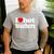 Retro I Love Hot Teachers Vintage I Heart Hot Teacher Men Women Girls Kids Men's Casual T-Shirt Sport Grey