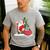 Santa Ugly Christmas Tree Lights Boston Terrier Dog Lover Men's Casual T-Shirt Sport Grey