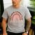 Special Education Shirt Teacher SPED Leopard Boho Rainbow Men's Casual T-Shirt Sport Grey