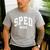 SPED Crew SPED Teacher Back To School For Women Men Men's Casual T-Shirt Sport Grey