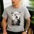 Spooky Halloween Moon Boston Terrier Boston Bull Bostie Men's Casual T-Shirt Sport Grey