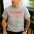 Teacher The Man The Myth The Legend School Holiday Teacher Men's Casual T-Shirt Sport Grey