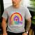 Teacher You Are a Rainbow Of Possibilities Funny Men's Casual T-Shirt Sport Grey