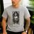 The Teacher Skeleton Tarot Card Men's Casual T-Shirt Sport Grey The Teacher Skeleton Tarot Card Men's Casual T-Shirt Sport Grey
