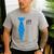 Teacher Tie & Pocket Protector Costume School Men's Casual T-Shirt Sport Grey