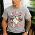 Trick Or Teach Groovy Teacher Halloween Retro Floral Ghost Men's Casual T-Shirt Sport Grey